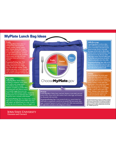 MyPlate Lunch Bag Ideas